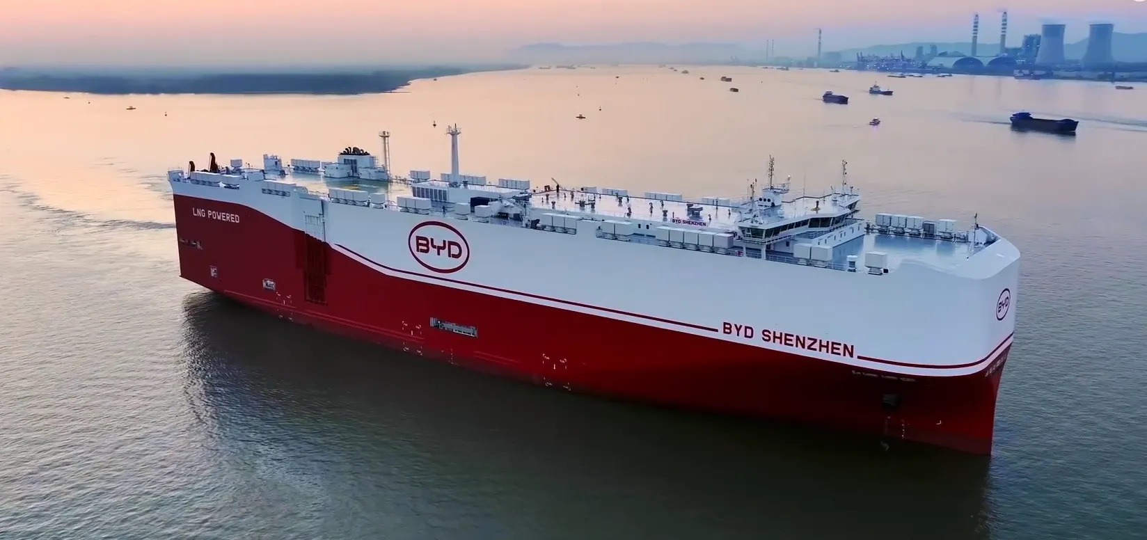 BYD построил морской автовоз, способный перевозить 9200 автомобилей