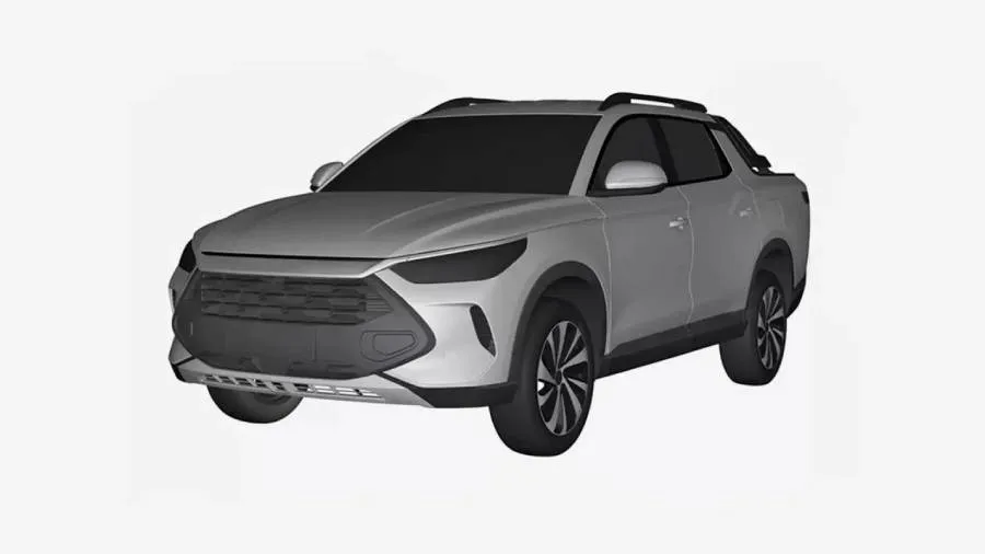 Опубликовано изображение нового гибридного пикапа BYD